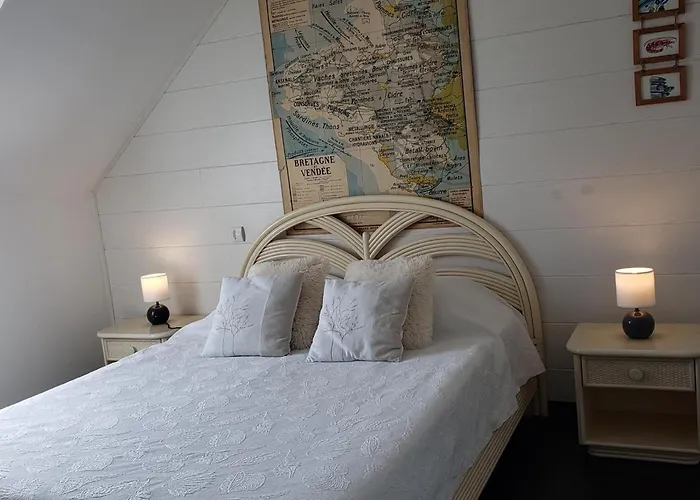 度假居 Maison Cosy A Guerande, Proche Cite Medievale, Avec Jardin, Terrasse, Fibre Et Cinema. - Fr-1-306-970